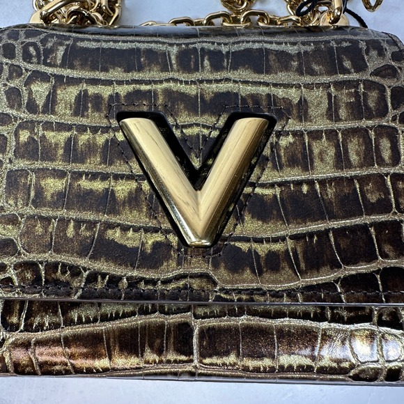 Louis Vuitton Alligator Twist Bag PM Mini Monogram Crossbody Gold Crocodile LV - Picture 12 of 16